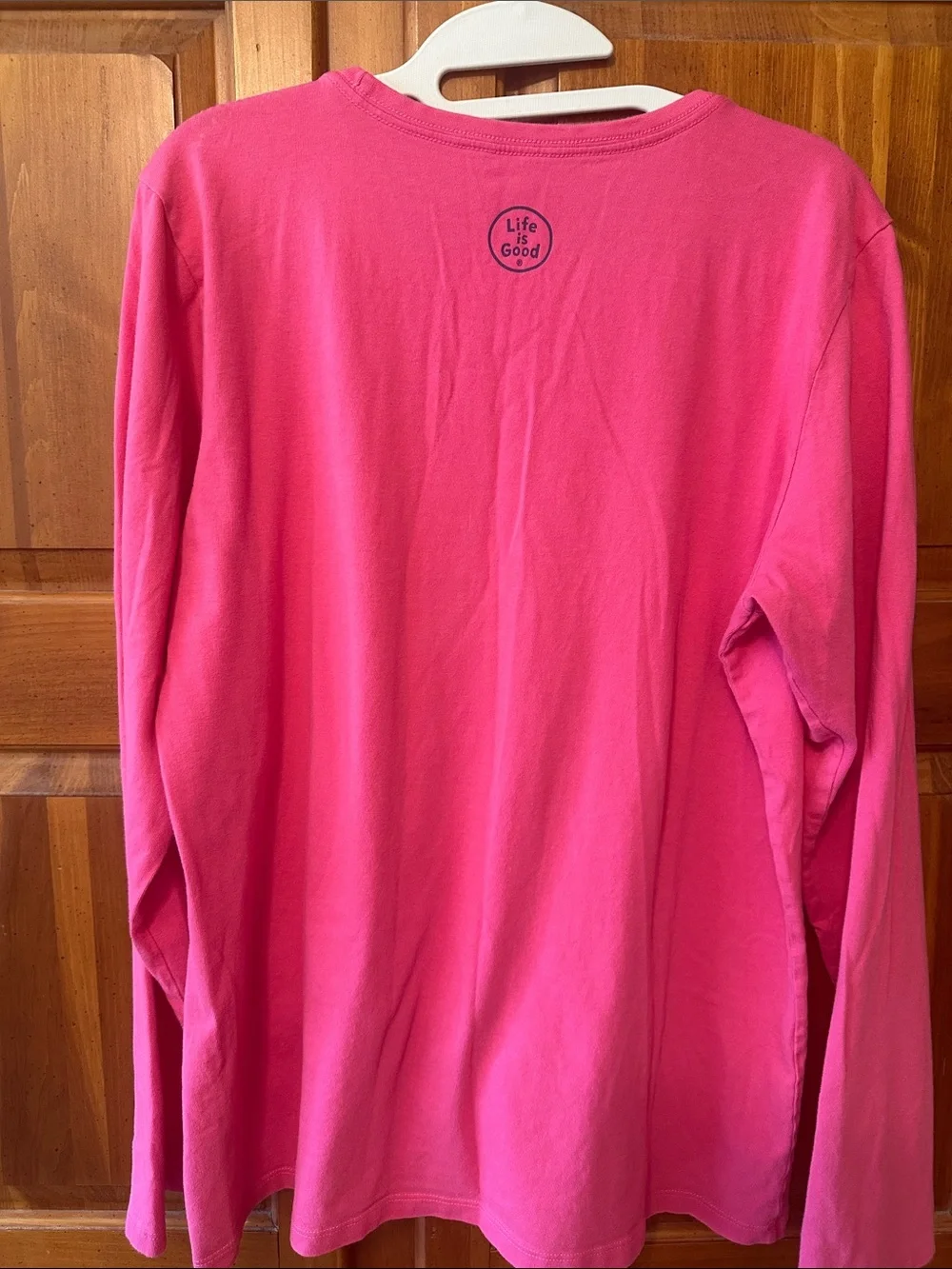 Life Is Good Bright Pink 'Amigo' Dog Long-Sleeve Tee L - Picture 7 of 8
